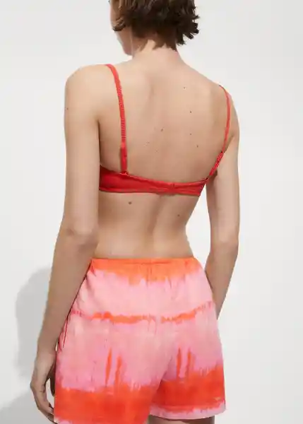 Short Alicia Naranja Talla XS Mujer Mango