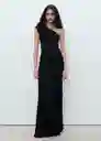 Vestido Asim Negro Talla S Mujer Mango