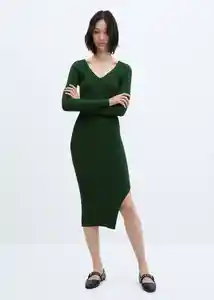 Vestido Goleta Verde Talla XS Mujer Mango