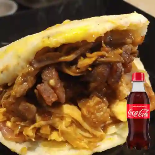 Combo Arepa Súper Chicharrón +cocacola Orig 250ml