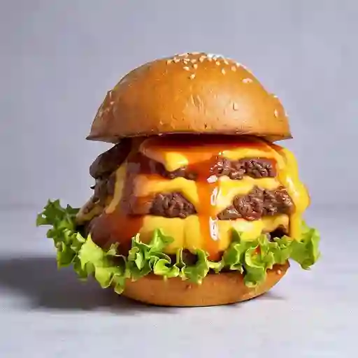 Hamburguesa triple carne