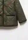 Abrigo Anorak Archie Khaki Talla 67 Niños Mango