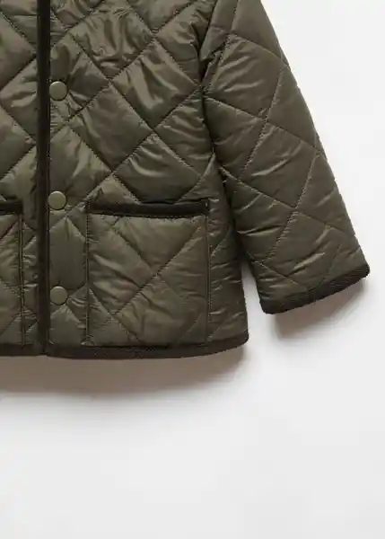 Abrigo Anorak Archie Khaki Talla 67 Niños Mango