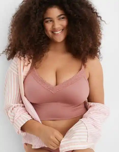 American Eagle Bralette Triangular Sunnie Cereza Talla S