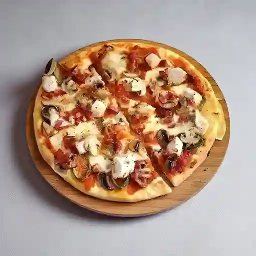 Pizza Pollo y Champiñones