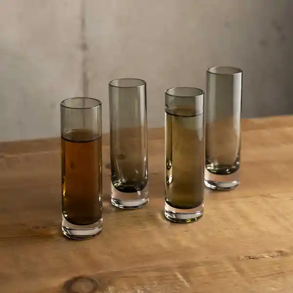 Set Copa Tequila Gris 60 mL Ambiente Gourmet