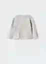 Chaqueta Cárdigan Nila5 Gris Talla 71 Niña Mango