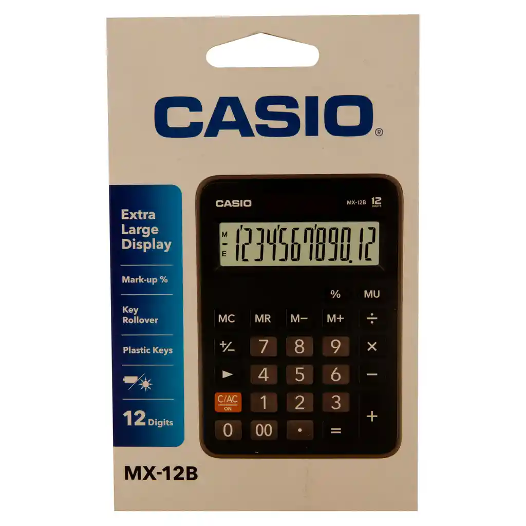 Casio Calculadora de Escritorio 12 Dígitos MX-12B