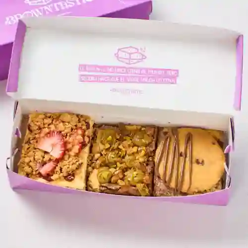 Caja x 3 brownies