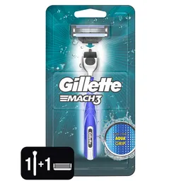 Gillette Máquina para Afeitar Mach 3 Aqua Grip
