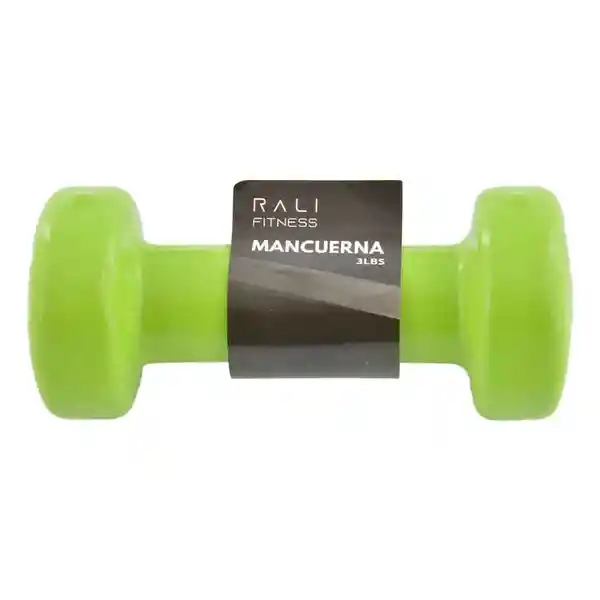 Rali Fitness Mancuerna Acero y Recubierta de Goma 3 Lb