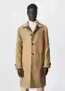 Parka Trencho Marron Talla Xxl Hombre Mango