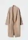Abrigo Ringo Topo Talla XL Mujer Mango