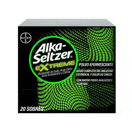 Alka-Seltzer Extreme Tabletas Efervescentes Caja x 20 sobres