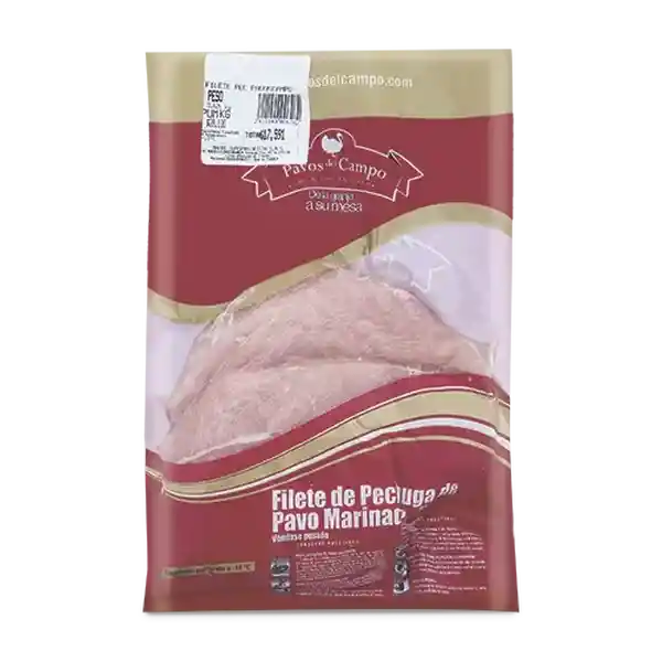 Pavos Del Campo Filete Pechuga Marinado Congelado