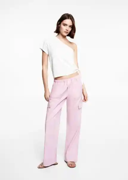 Camiseta Marina Off-White Talla 19 Niña Mango