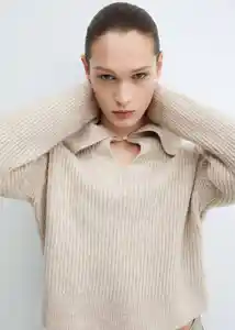 Buzo Jersey Marisas Piedra Talla S Mujer Mango