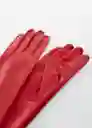 Guantes Gilda Rojo Talla M Mujer Mango