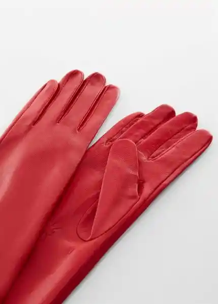 Guantes Gilda Rojo Talla M Mujer Mango