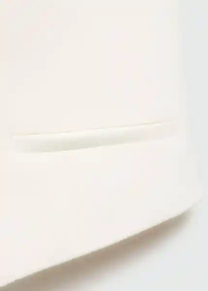 Chaleco Lilo Crudo Talla M Mujer Mango