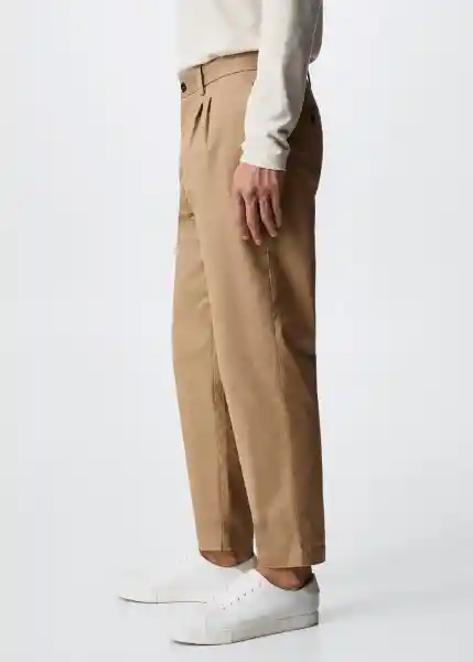 Pantalón Etna Camel Talla 42 Hombre Mango