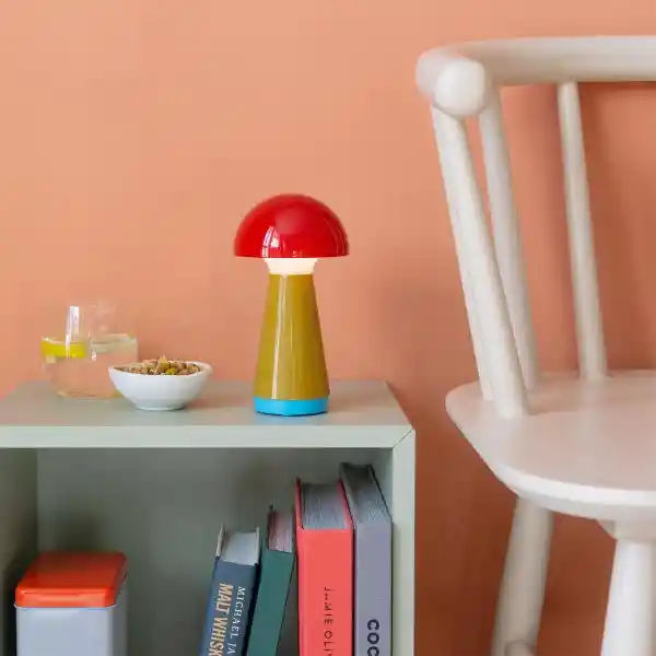 Remember Lámpara de Mesa Inalámbrica Bobbi Rojo