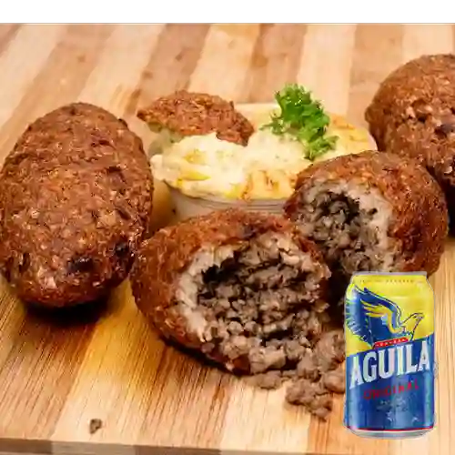 Combo Kibbe X3 + Cerveza Aguila Original Lta 330ml