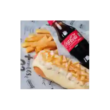 Perro Pollo + Francesa + Gaseosa