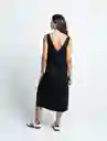 Vestido Nys Mujer Negro Puro Ultraoscuro Talla L 471F309 Naf Naf