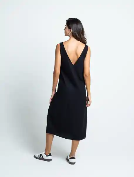 Vestido Nys Mujer Negro Puro Ultraoscuro Talla L 471F309 Naf Naf