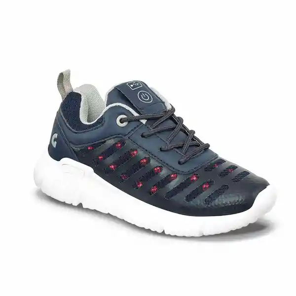 Los Gomosos Tenis Con Luces Crosher Hombre y Niño Azul Talla 28