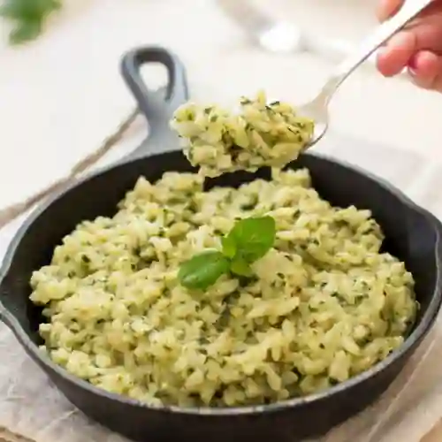 Risotto Al Pesto con Pollo