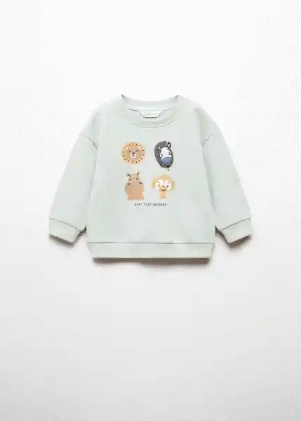 Sudadera Sabana Agua Talla 67 Niños Mango