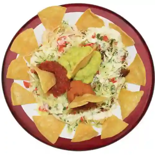 Nachos de Fríjol Vegetariano