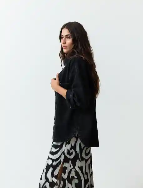 Chaqueta Mafil Mujer Negro Puro Ultraoscuro T.S 423F381 Naf Naf