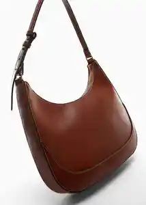 Bolso G Laguna Cuero Mujer Mango