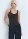 Top Chloe Antracita Talla S Mujer Mango