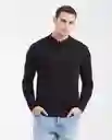 Camiseta Long Sleeve Negro Sombrio Ultraoscuro T S Chevignon