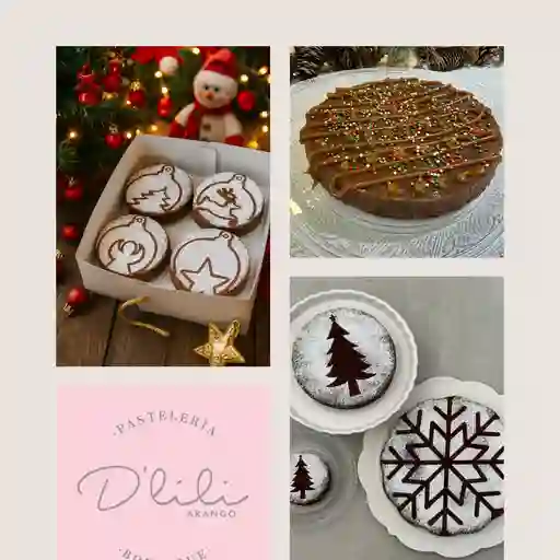 Brownie navidad mini personalizado
