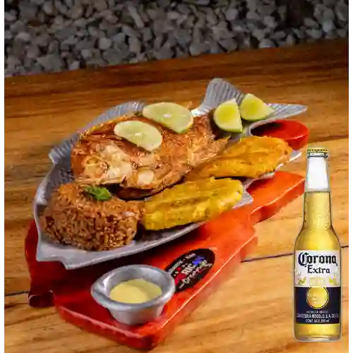 Combo Mojarra + Corona Extra 355 ml