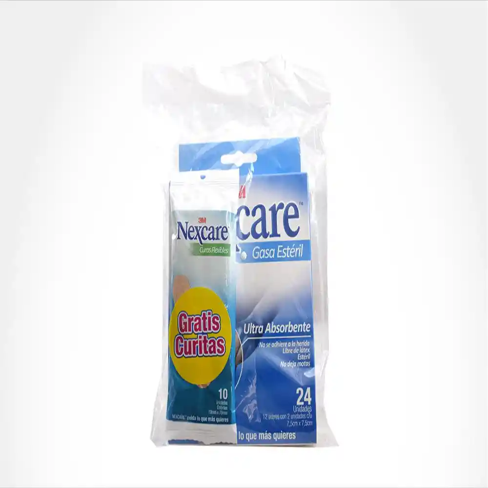 Nexcare Gasa Esteril 24 Unidades + 10 Curitas