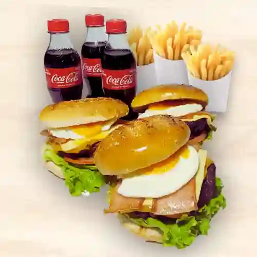 Hamburguesa Texas para Tres