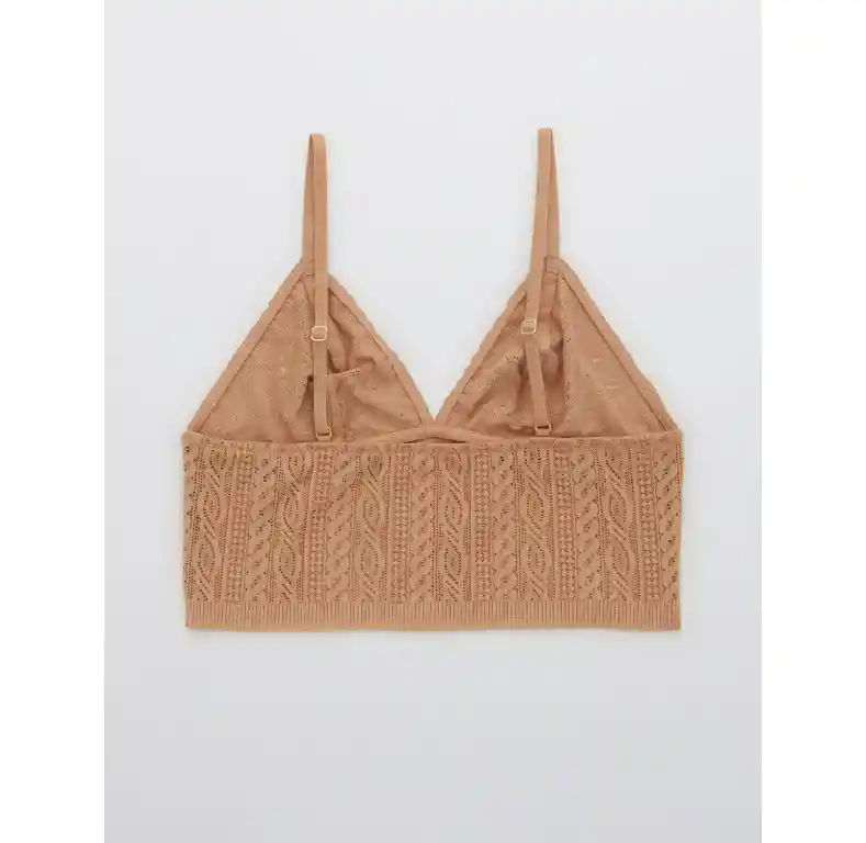 Bralette Khaki Línea Larga Small American Eagle