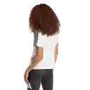 Adidas Camiseta W 3S Manga Corta Lifestyle de Mujer Blanco T M