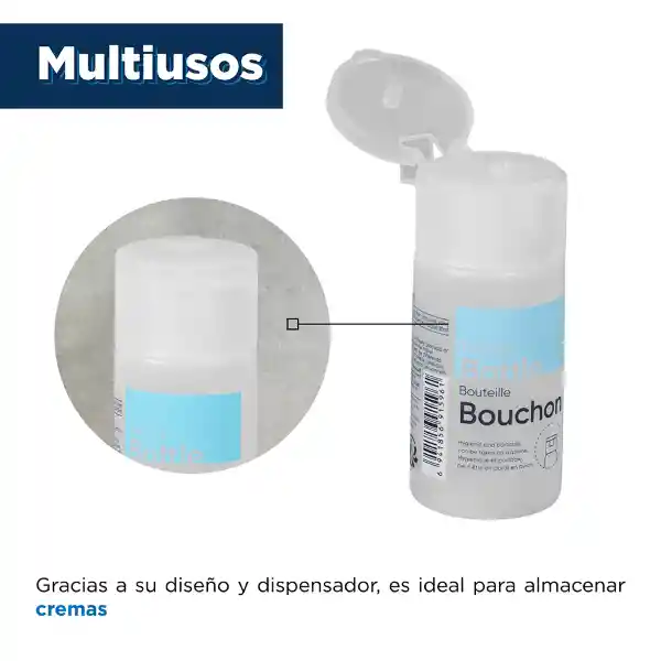 Botella de Viaje Con Tapa de Plástico Transparente 30 mL Miniso