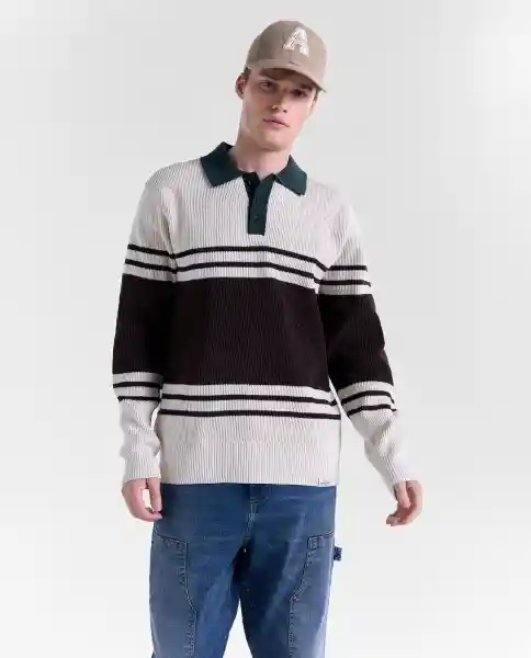 Buzo Hombre Café Talla XL 889G081_CAF180937 Americanino