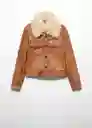 Chaqueta Cameron Beige Talla L Mujer Mango