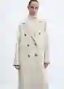Abrigo Picarol Piedra Talla M Mujer Mango