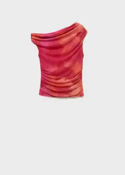 Top Mira Fucsia Talla M Mujer Mango
