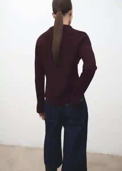 Cárdigan Albert Vino Talla S Mujer Mango